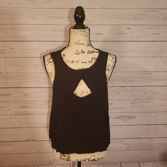Free People Tops - Free people black summer small tank top